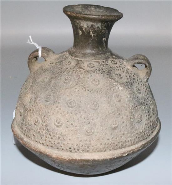 A pre-Columbian pottery vase